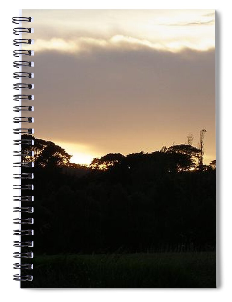 Sunrise Spiral Notebook featuring the photograph Australian Sunrise #2 by Bev Conover