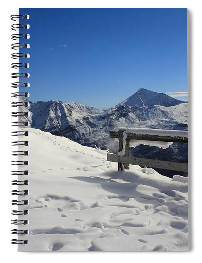 Austria Spiral Notebook featuring the photograph Austrian Mountains #2 by Sue Leonard