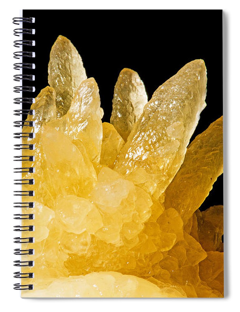 Nature Spiral Notebook featuring the photograph Calcite Crystals #2 by Millard H. Sharp