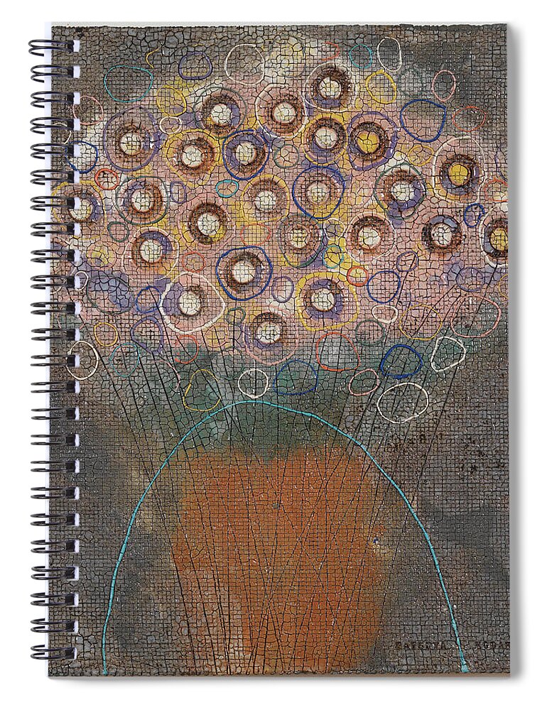 Art Spiral Notebook featuring the photograph Ceramic Plate Painting By Tatsuya Kodaka #2 by Kei Uesugi