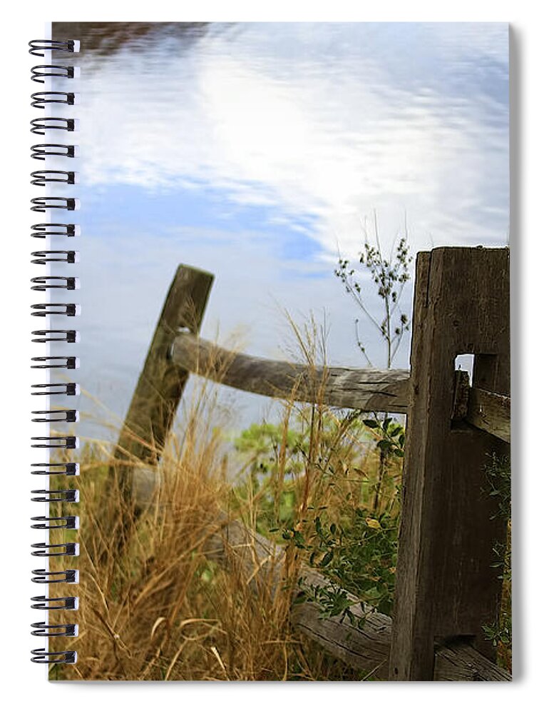 Water Spiral Notebook featuring the photograph Cloud Reflections #1 by Deborah Benoit