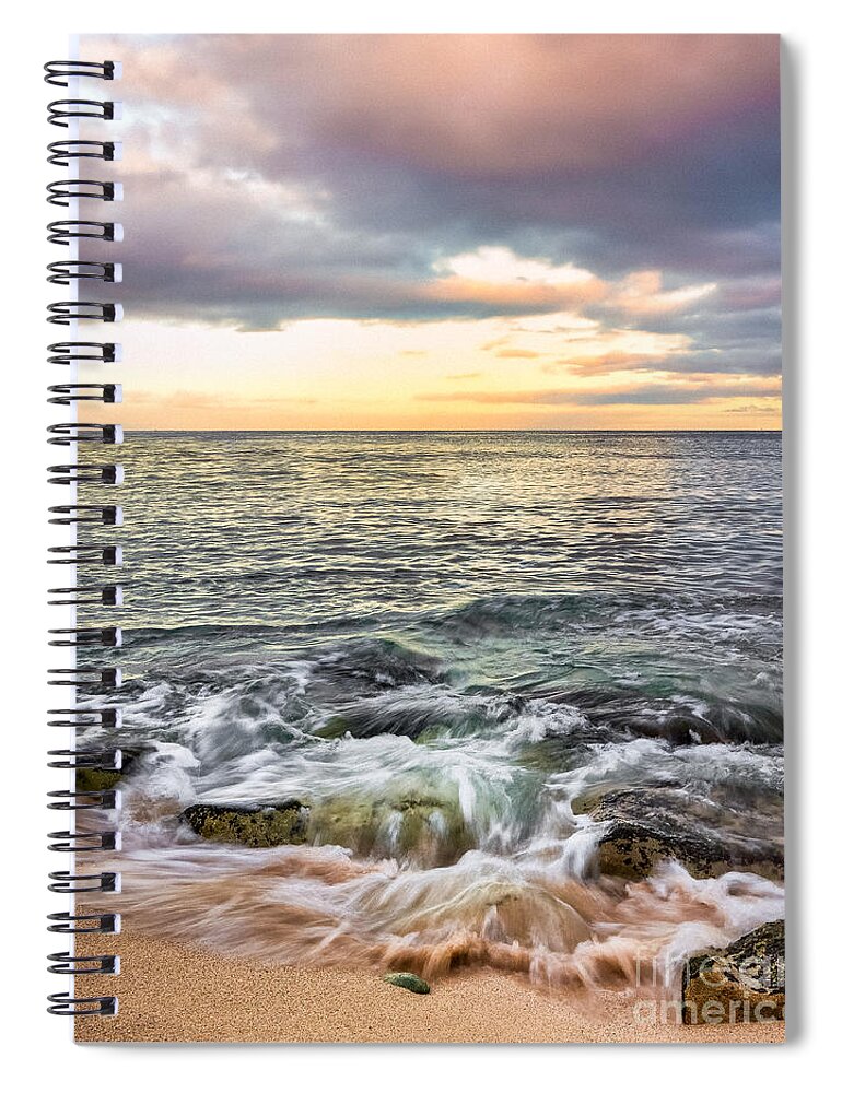 Surf Spiral Notebook featuring the photograph Coastal Light #2 by Anthony Michael Bonafede