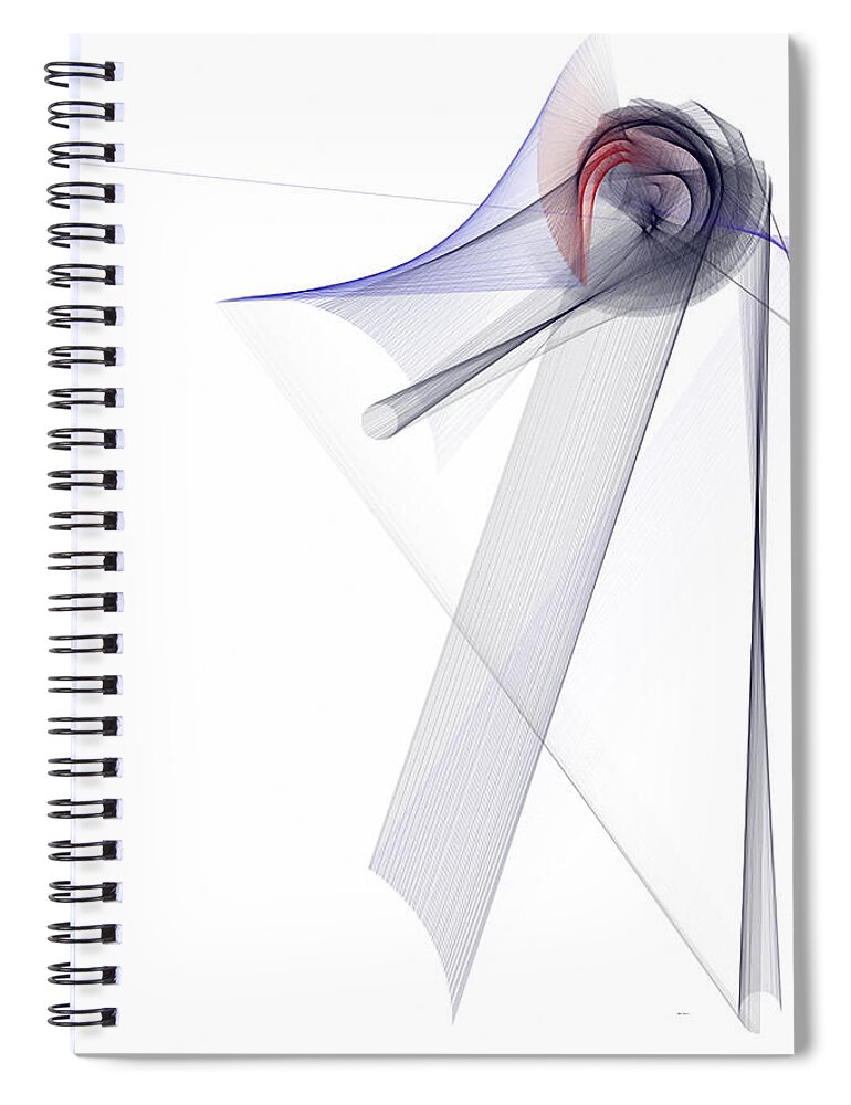 Abstract Art Spiral Notebook featuring the digital art Color Symphony #2 by Rafael Salazar