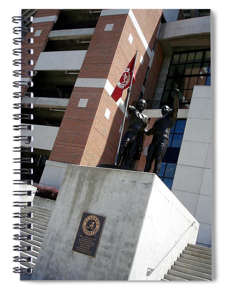 Gameday Spiral Notebook featuring the photograph Crimson Walk of Champions by Kenny Glover