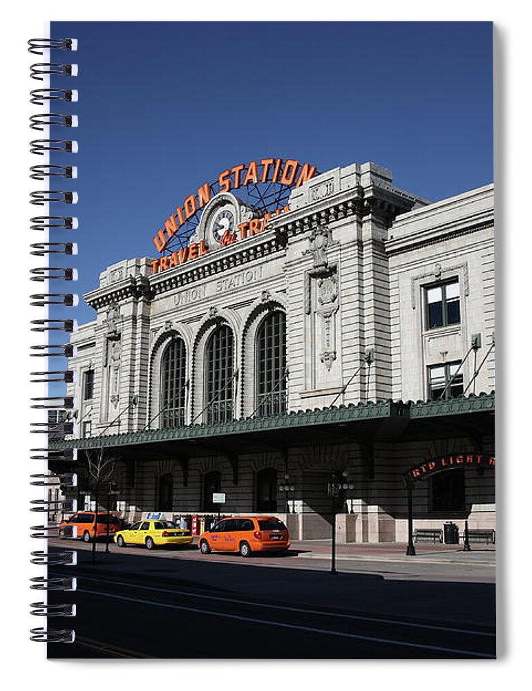America Spiral Notebook featuring the photograph Denver - Union Station #2 by Frank Romeo