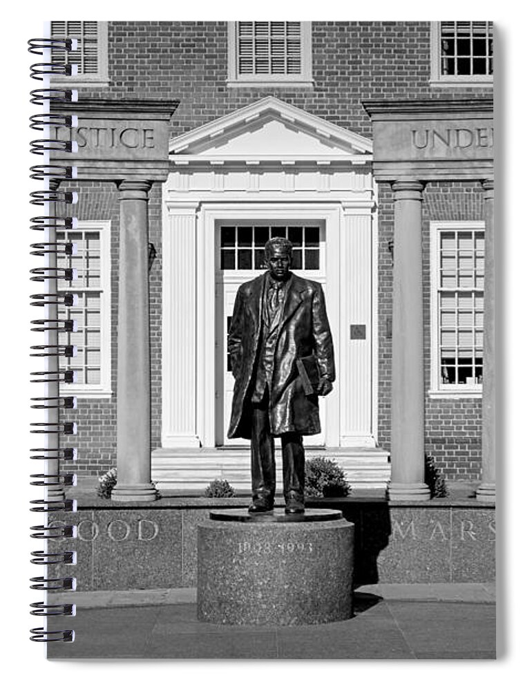 Annapolis Spiral Notebook featuring the photograph Equal Justice Under Law #2 by Susan Candelario