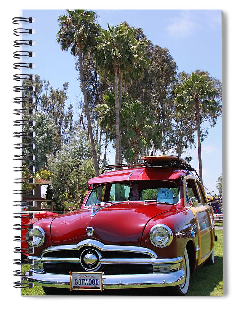 Classic Car Spiral Notebook featuring the photograph Got Wood? #2 by Shoal Hollingsworth