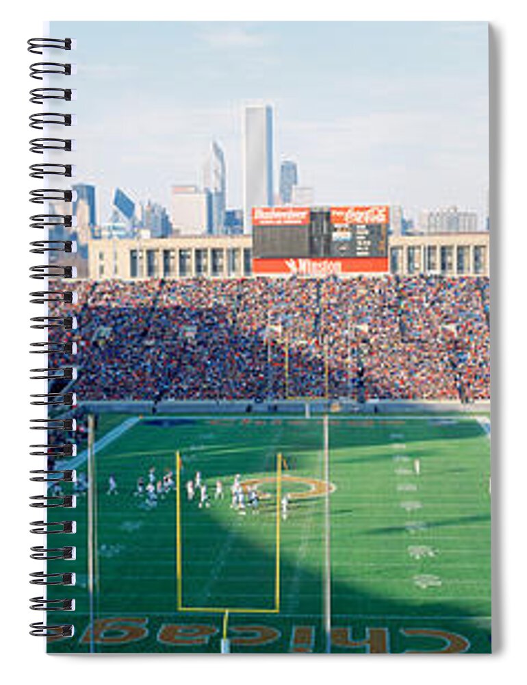 Photography Spiral Notebook featuring the photograph High Angle View Of Spectators #2 by Panoramic Images