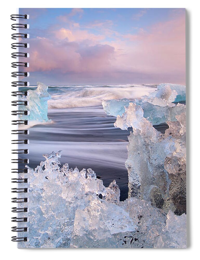 Scenics Spiral Notebook featuring the photograph Iceland, Skaftafell, Jokulsarlon #2 by Travelpix Ltd