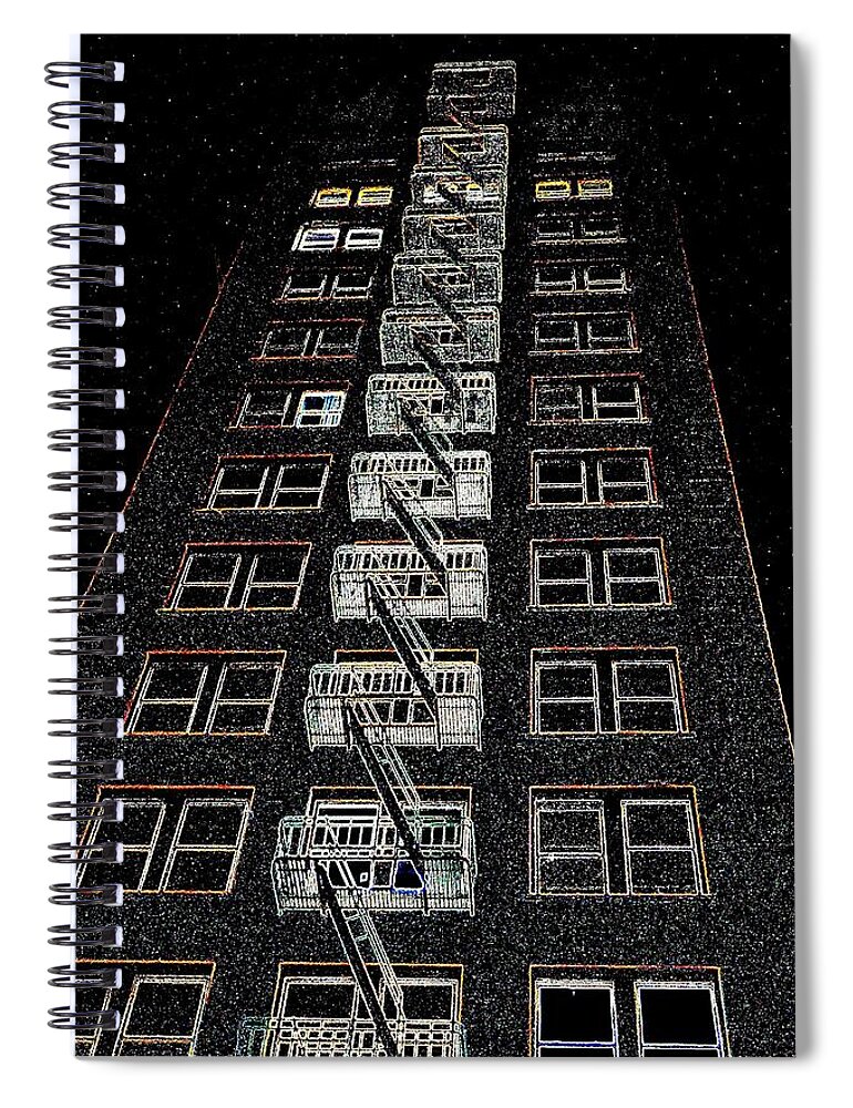 Building Spiral Notebook featuring the photograph Journey by Nick David