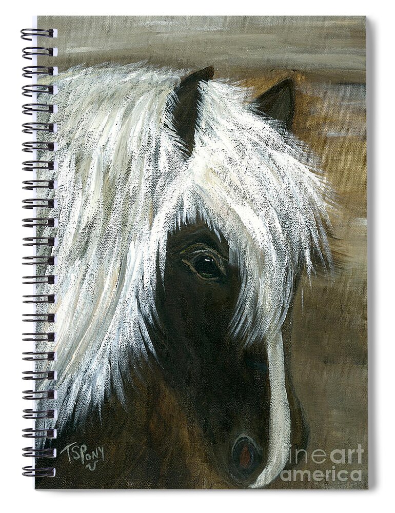 Horse Spiral Notebook featuring the painting Kola by Barbie Batson