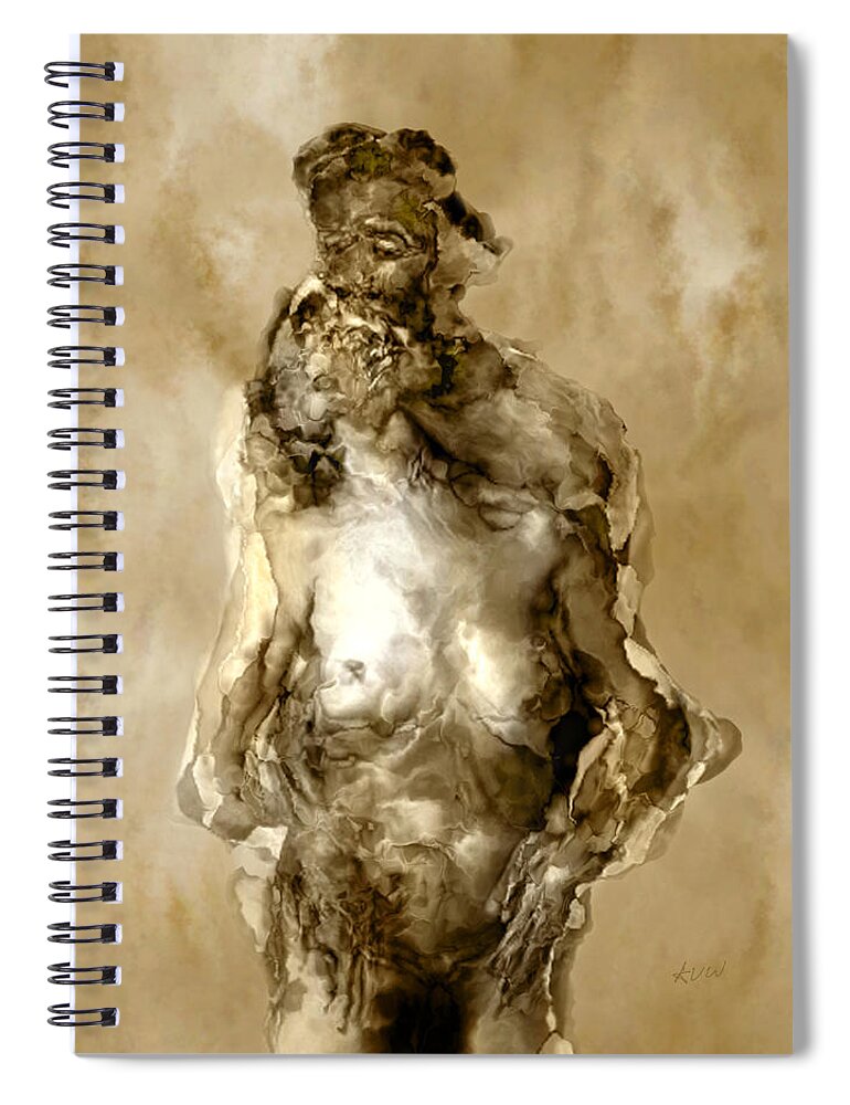 Nude Spiral Notebook featuring the photograph Melt #2 by Kurt Van Wagner