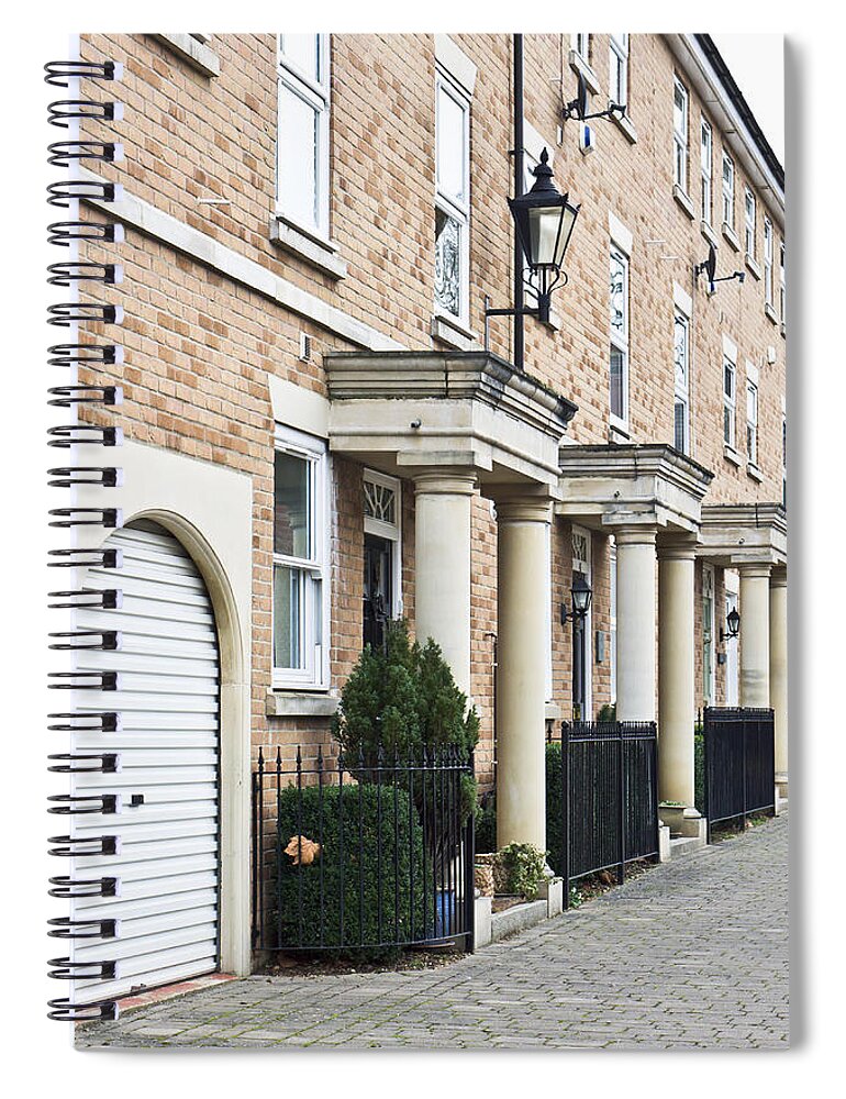 Architecture Spiral Notebook featuring the photograph Modern homes #2 by Tom Gowanlock