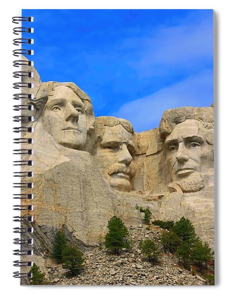 Mount Rushmore Spiral Notebook featuring the photograph Mount Rushmore South Dakota #2 by Amanda Stadther