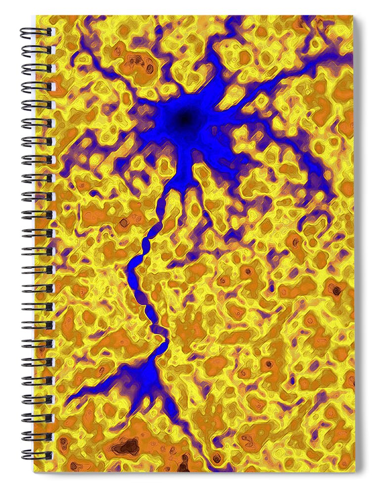 Neuron Spiral Notebook featuring the photograph Neuron #2 by James Cavallini