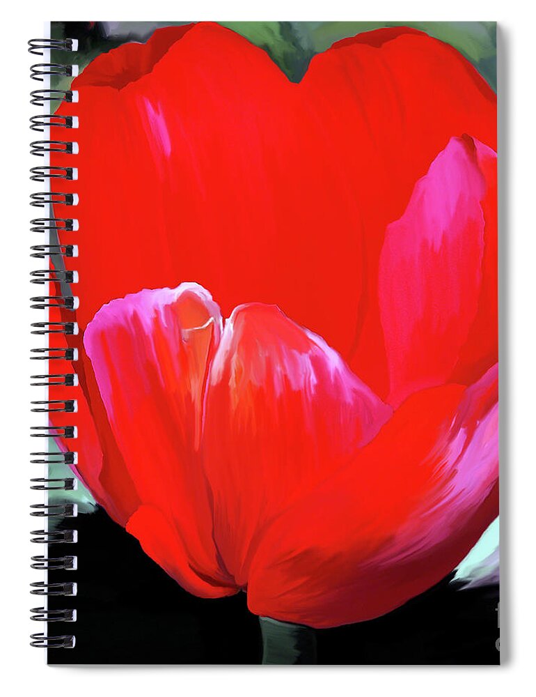 Fine Art Spiral Notebook featuring the photograph Red Hot by Patricia Griffin Brett