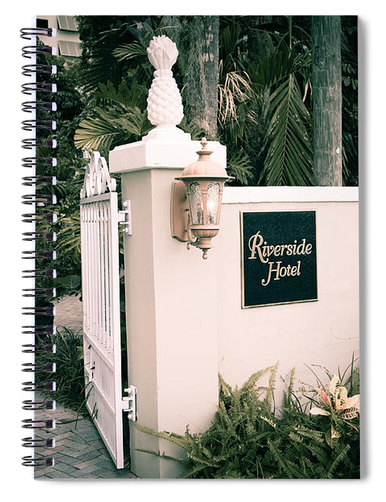 Fort Lauderdale Spiral Notebook featuring the photograph Riverside Hotel #2 by Bill Howard