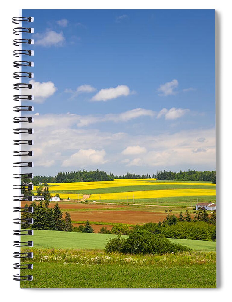 Pei Spiral Notebook featuring the photograph Rural landscape 1 by Elena Elisseeva