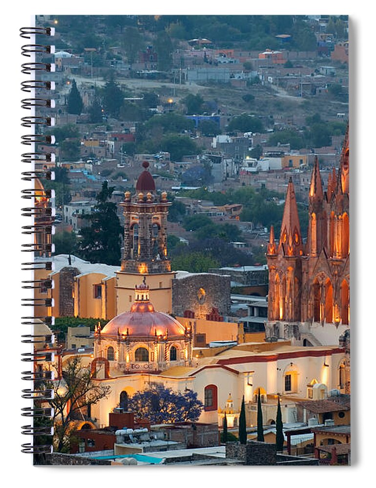 San Miguel De Allende Spiral Notebook featuring the photograph San Miguel De Allende, Mexico by John Shaw