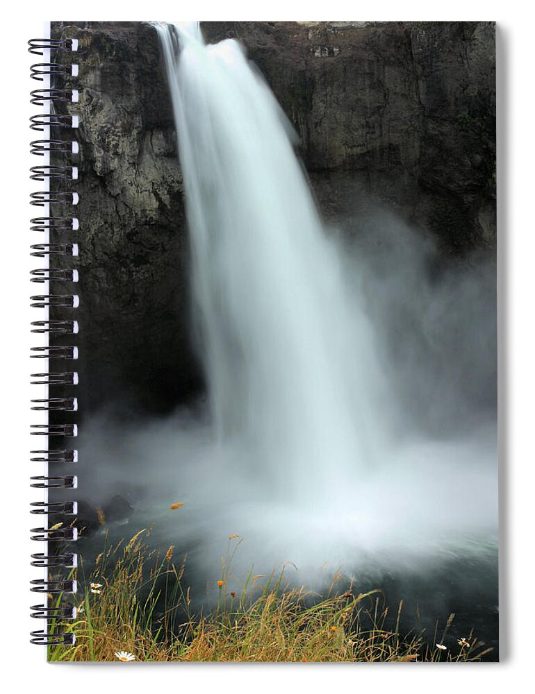 Snoqualmie Falls Spiral Notebook featuring the photograph Snoqualmie Falls #2 by Kristin Elmquist