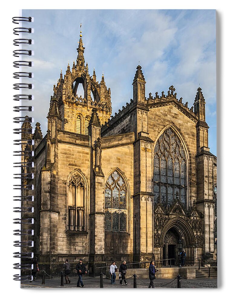 St Giles Cathedral Spiral Notebook featuring the photograph St Giles Cathedral Edinburgh #4 by Liz Leyden
