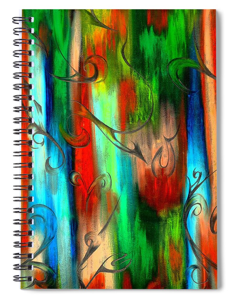 Abstract Spiral Notebook featuring the photograph Sweet Dreams by Artist RiA