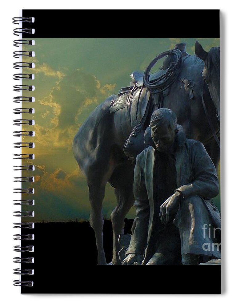 Thanks Spiral Notebook featuring the photograph Thanks for the Rain by Janette Boyd