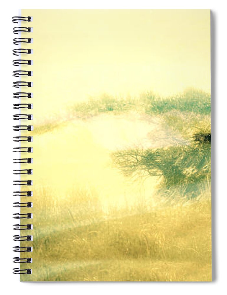 Landscape Spiral Notebook featuring the digital art Beach Scene by Marysue Ryan