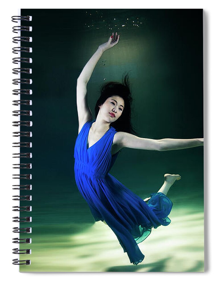 Underwater Spiral Notebook featuring the photograph Underwater #2 by Mark Mawson