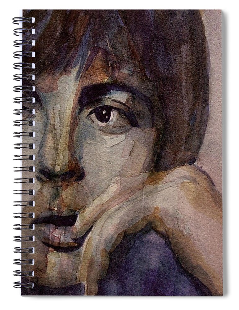 Paul Mccartney Spiral Notebook featuring the painting Yesterday by Paul Lovering