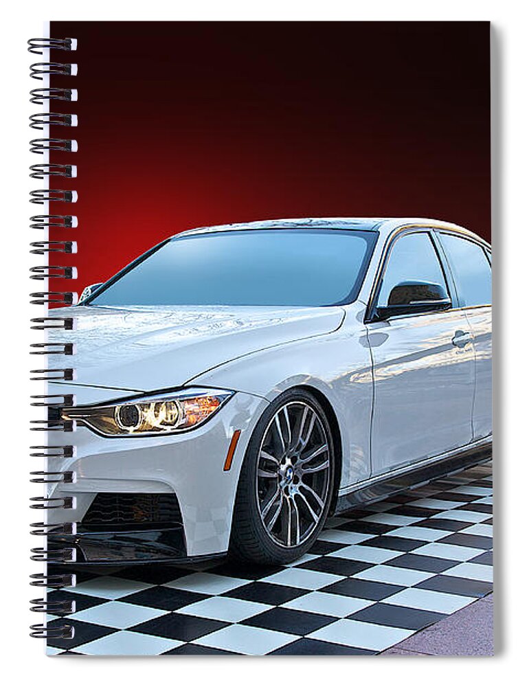 Auto Spiral Notebook featuring the photograph 2013 BMW 5 Series Sedan by Dave Koontz
