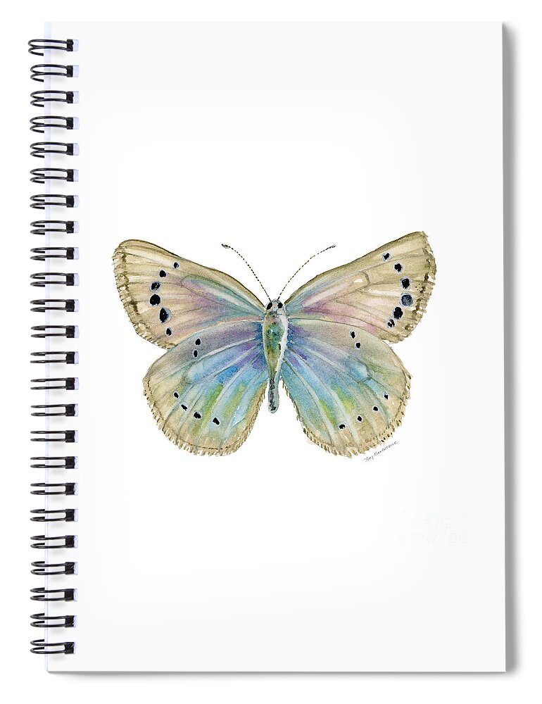 Alexis Spiral Notebook featuring the painting 25 Alexis Butterfly by Amy Kirkpatrick
