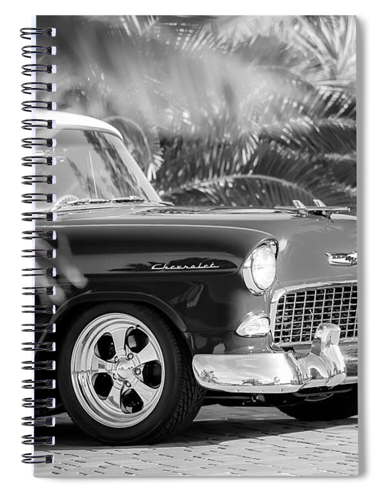 1955 Chevrolet 210 Spiral Notebook featuring the photograph 1955 Chevrolet 210 #3 by Jill Reger