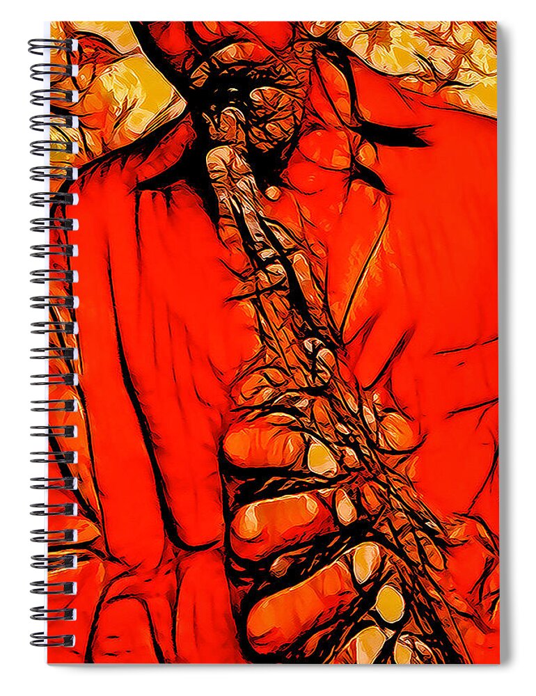 Music Spiral Notebook featuring the digital art Alto At Its Best #3 by Terry Fiala