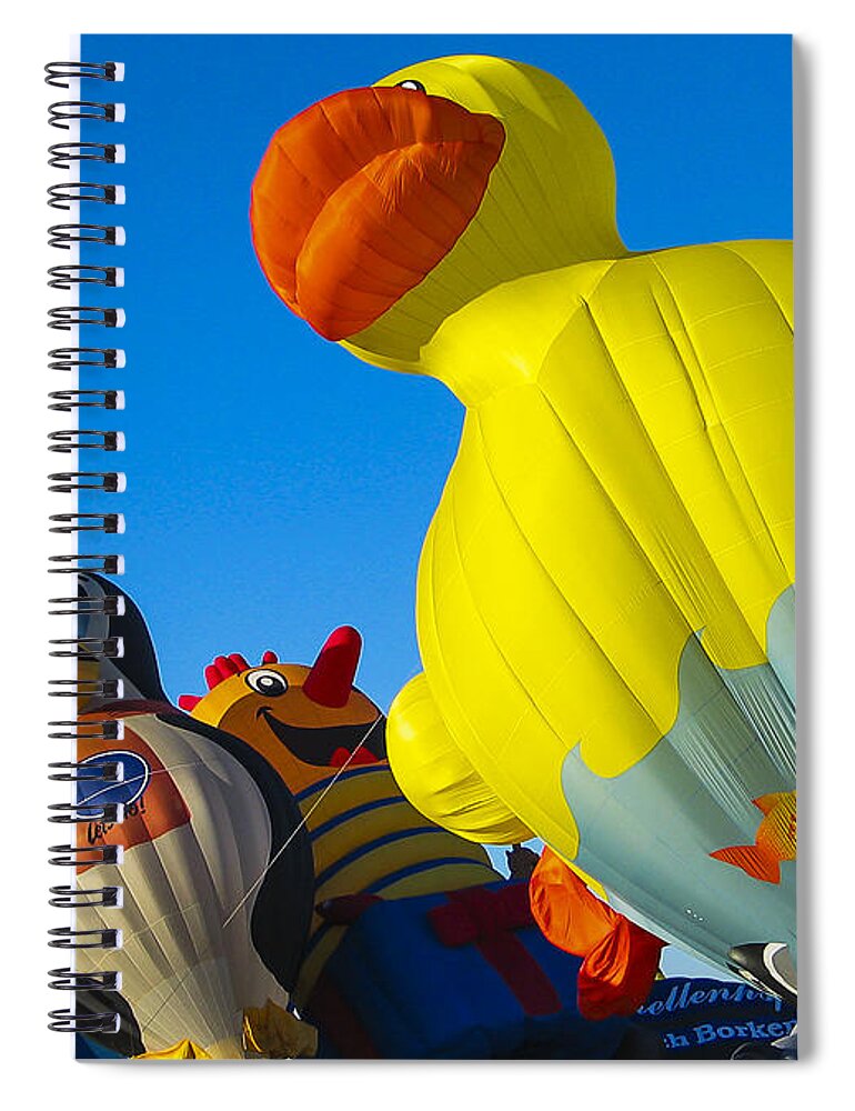 Albuquerque Spiral Notebook featuring the photograph Balloon fiesta 3 by Steven Ralser