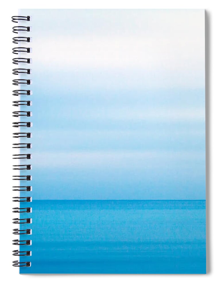 Background Spiral Notebook featuring the photograph Blue Mediterranean #1 by Stelios Kleanthous