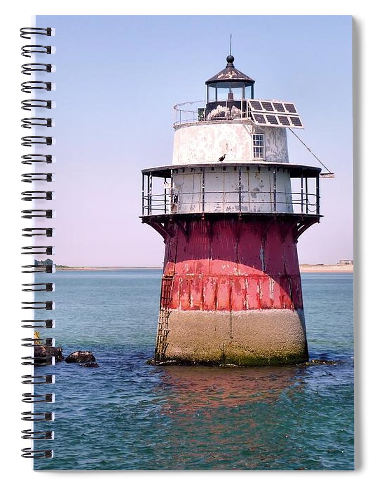 Lighthouses Spiral Notebook featuring the photograph Bug Light by Janice Drew