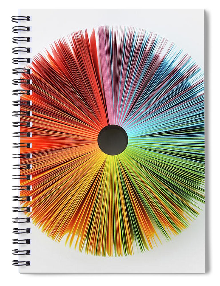 White Background Spiral Notebook featuring the photograph Colorful Paper #3 by Yagi Studio