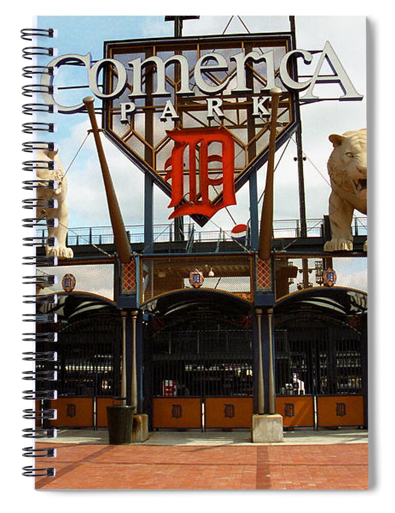America Spiral Notebook featuring the photograph Comerica Park - Detroit Tigers #3 by Frank Romeo