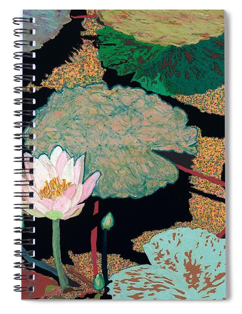 Landscape Spiral Notebook featuring the painting Hot and Humid by Allan P Friedlander