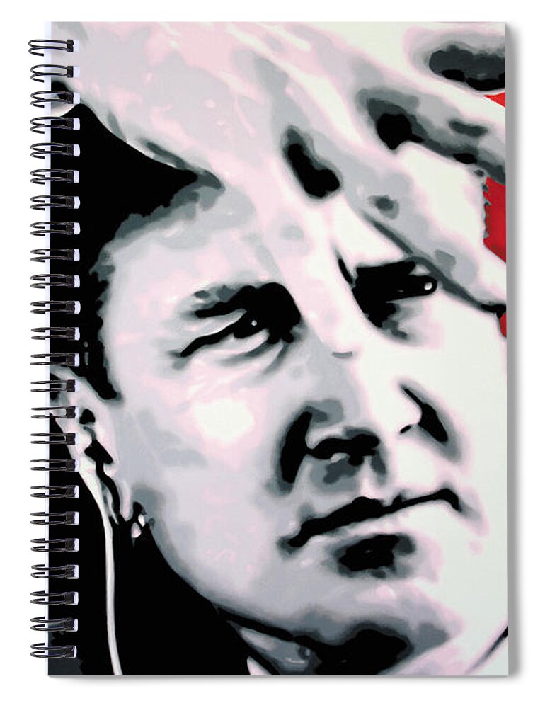 Laura Palmer Spiral Notebook featuring the painting Lil . . She's My Mothers Sister's Girl #3 by Luis Ludzska
