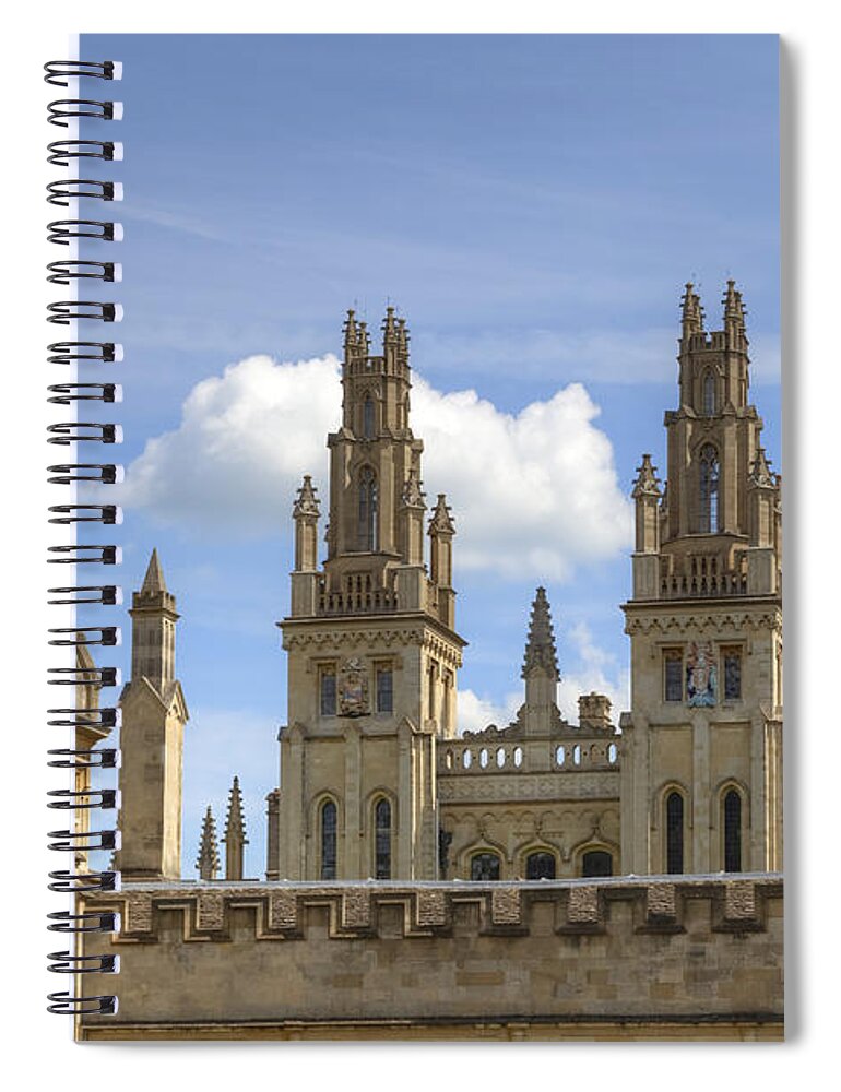 All Souls Spiral Notebook featuring the photograph Oxford #3 by Joana Kruse
