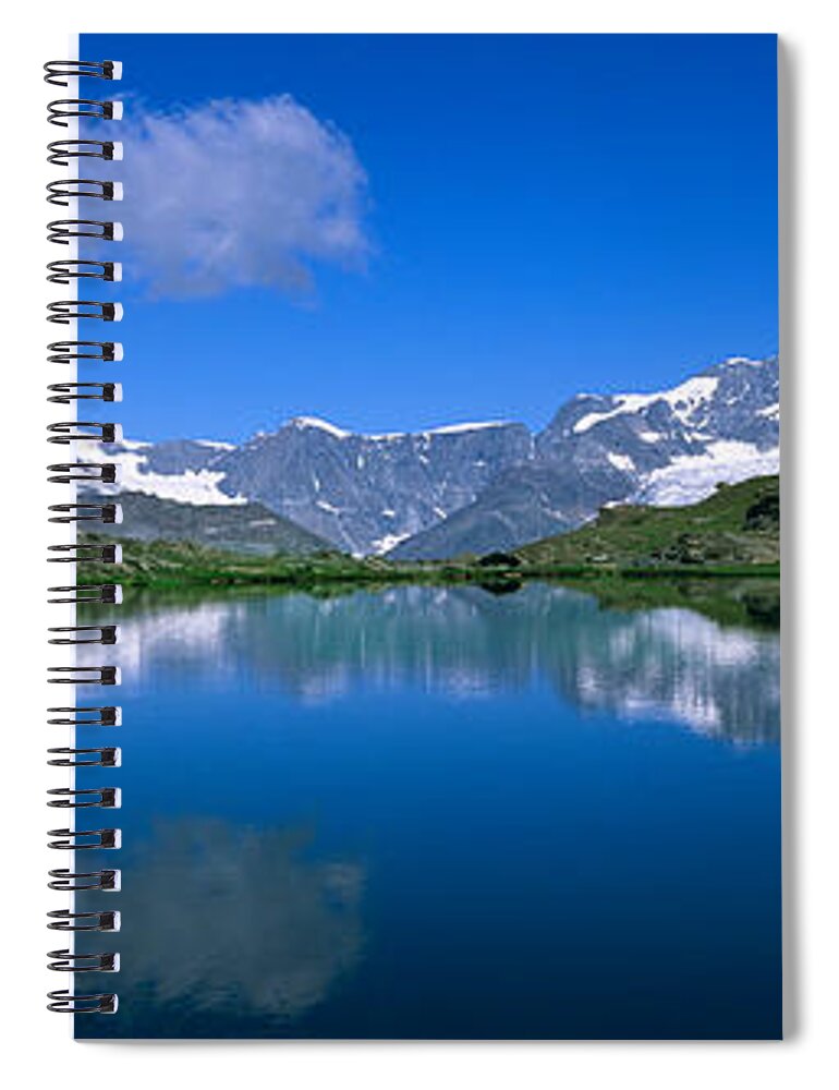 Photography Spiral Notebook featuring the photograph Reflection Of Mountains In Water #3 by Panoramic Images