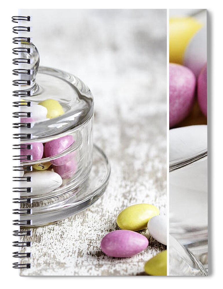 Candy Spiral Notebook featuring the photograph Sweet Candy #3 by Nailia Schwarz