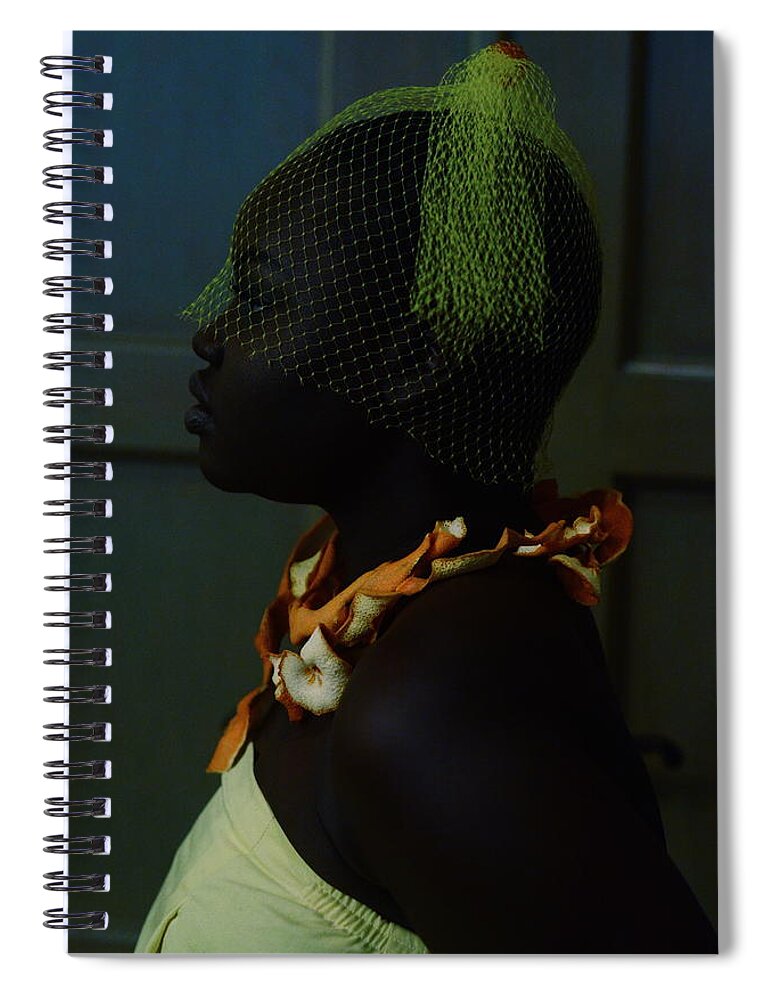 Headwear Spiral Notebook featuring the photograph The Black Victorian by Stephanie Nnamani