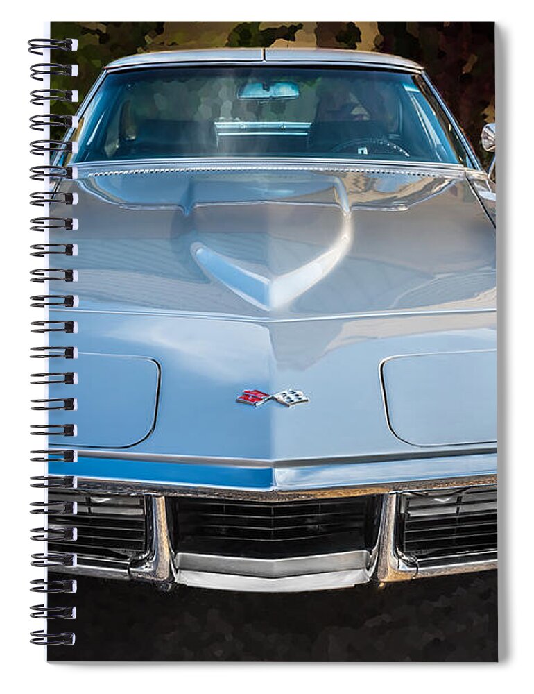 1969 Corvette Spiral Notebook featuring the photograph 1969 Chevrolet Corvette 427 #4 by Rich Franco