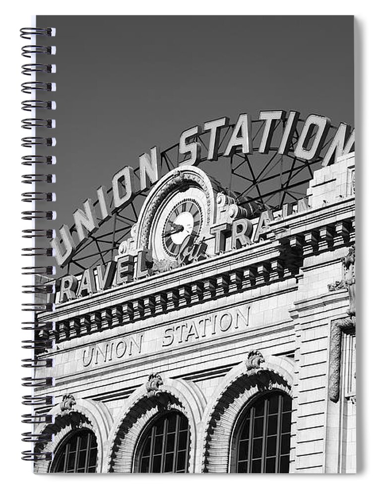 America Spiral Notebook featuring the photograph Denver - Union Station #1 by Frank Romeo