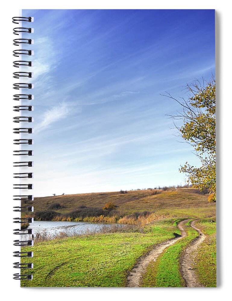 Scenics Spiral Notebook featuring the photograph Landscape #4 by Savushkin