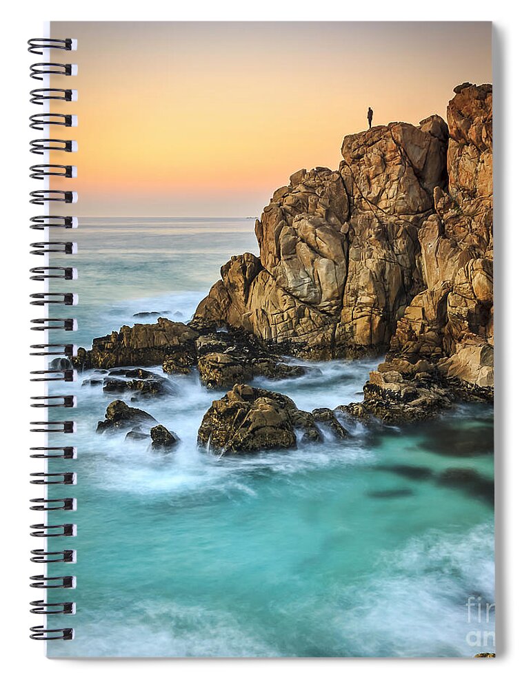 Galicia Spiral Notebook featuring the photograph Penencia Point Galicia Spain by Pablo Avanzini