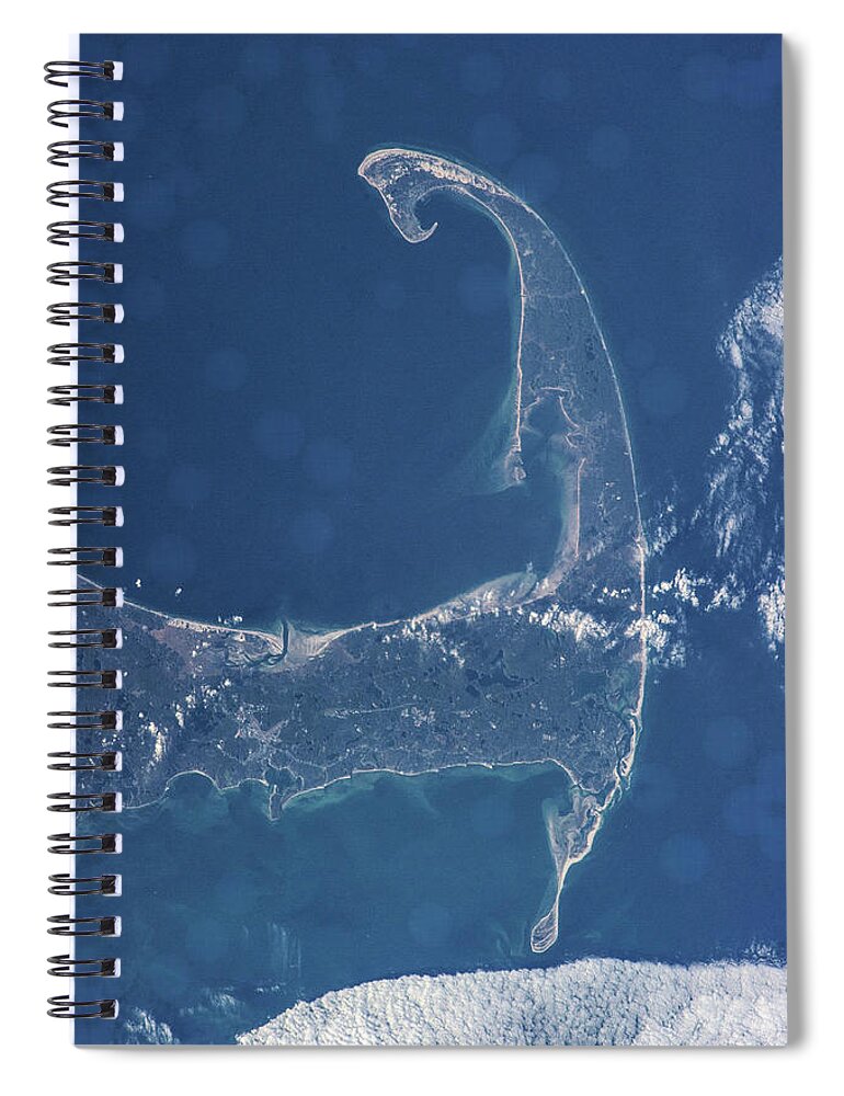Photography Spiral Notebook featuring the photograph Satellite View Of Cape Cod National by Panoramic Images